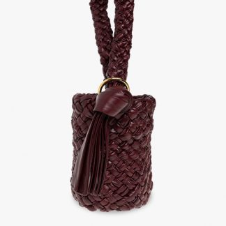 Bottega Veneta BORDO Skórzana torba ‘Kalimero Small’